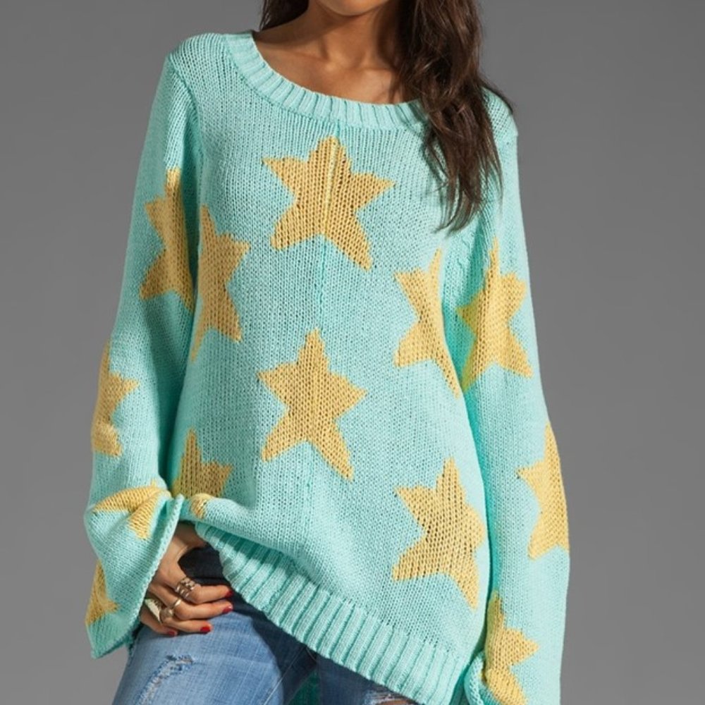 Wildfox Starry Eyed Sweater, XS, Mall Fountain